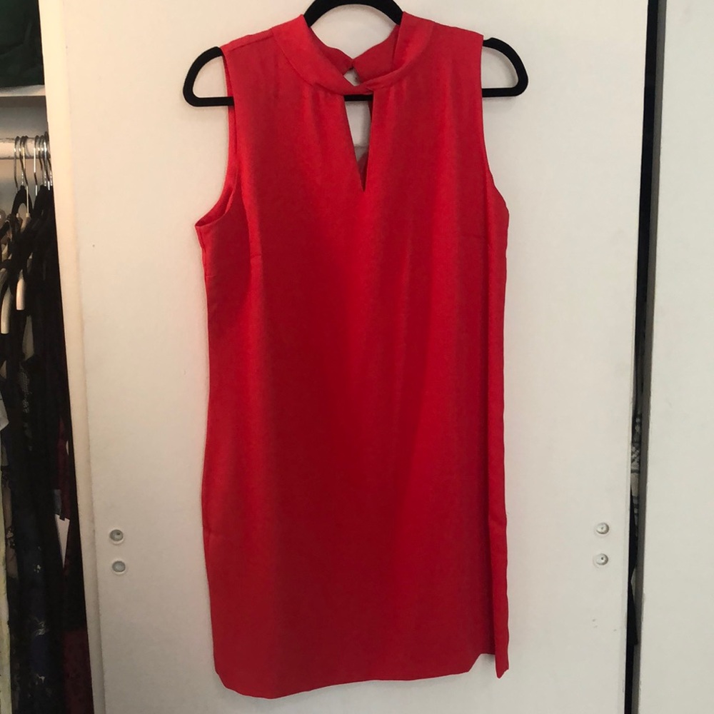 Nicole Miller Sheath red dress 8